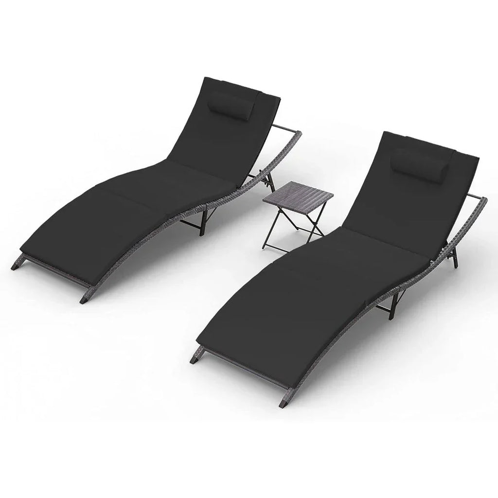 Kullavik 3-PiecesOutdoor Chaise Lounge Set