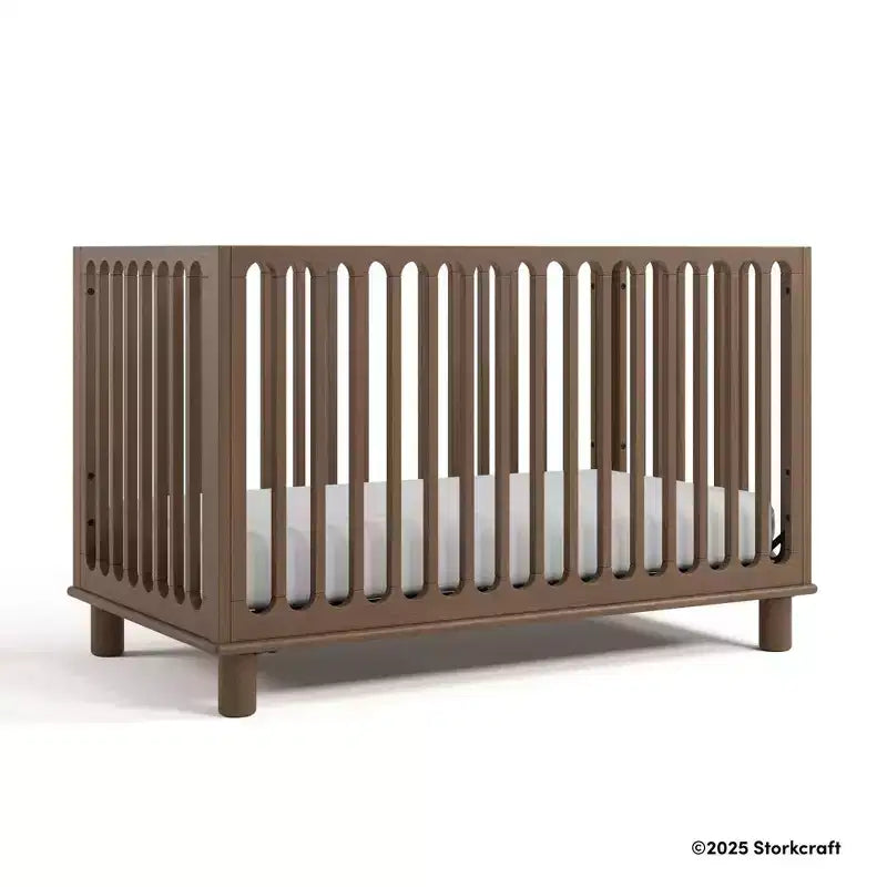Lit bébé convertible 3-en-1 Storkcraft Sicily Deluxe avec barrière de sécurité pour tout-petit