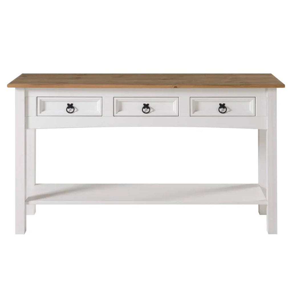 Console d’entrée en bois à 3 tiroirs Corona | Furniture Dash - N/A