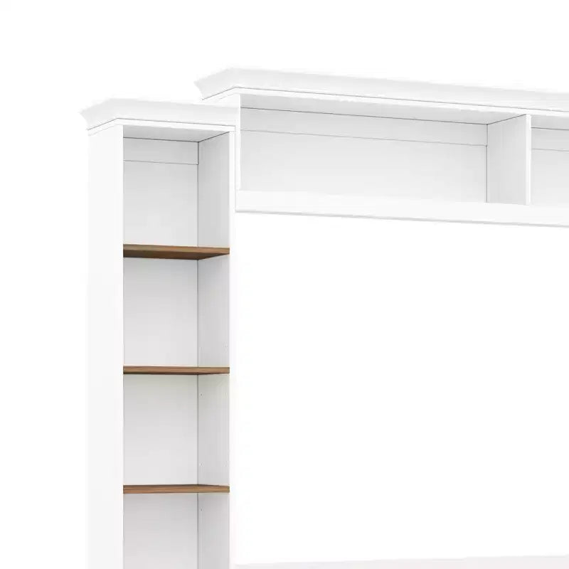 Unità a parete centro d'intrattenimento in stile rustico ModernLuxe 4-in-1, adatta a TV fino a 70, mobile TV e console multimediale con ripiani e cassetti regolabili