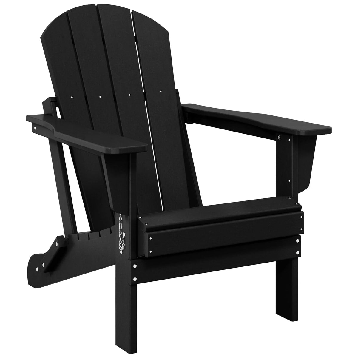 Polytrends Laguna Fade Resistant All Weather Outdoor Patio Folding Adirondack Chair