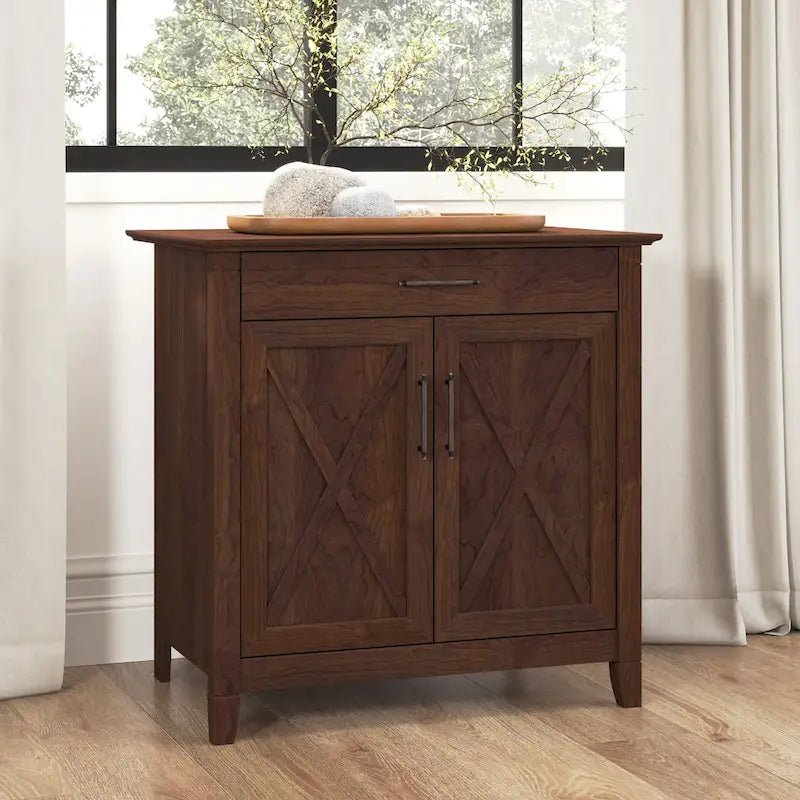 Bureau secrétaire Key West avec meuble de rangement, par Bush Furniture
