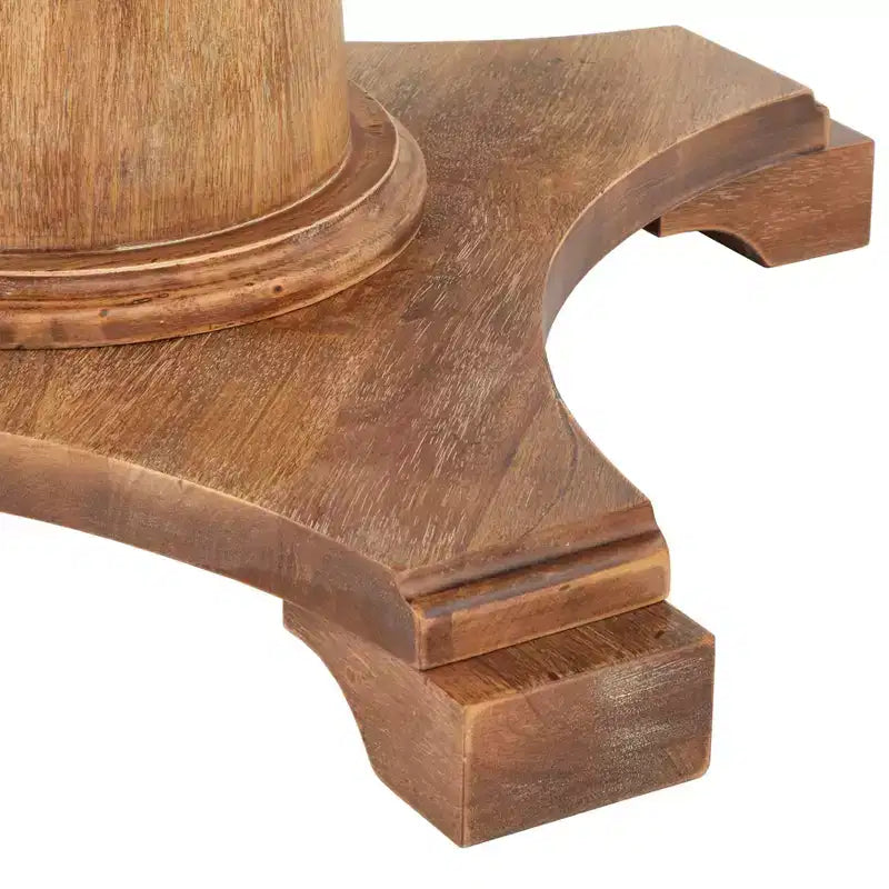 Conjunto de jantar banquette Kerrington de 4 peças Lifestorey, com encosto canelado, nogueira/creme: tecido com aspeto de linho, mesa com pé central