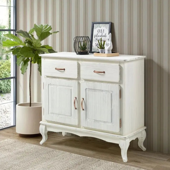 Credenza a buffet in legno verde