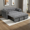 Divano letto convertibile 3-in-1 in velluto da 64,96", con schienale regolabile, tasca portaoggetti e portata di 500 lb