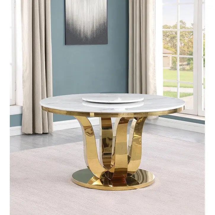 Conjunto de jantar redondo de 5 peças Best Quality Furniture D325-SC324-7