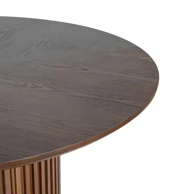 Conjunto de mesa de jantar redonda moderna de 5 peças Christopher Knight Home Shankar com cadeiras estofadas de madeira de seringueira