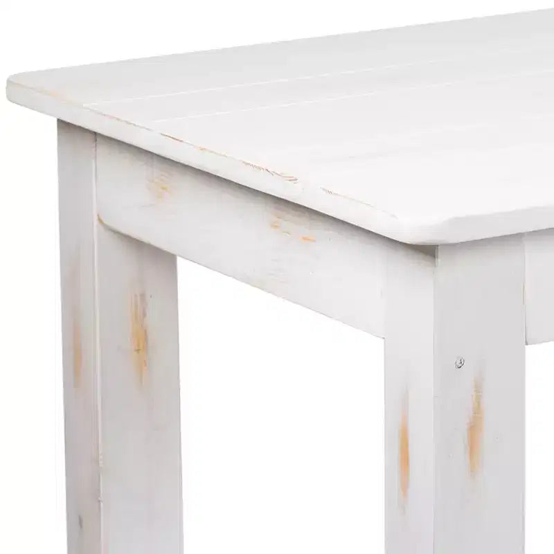 Tavolo da pranzo rettangolare in pino massello Flash Furniture, 46 x 30