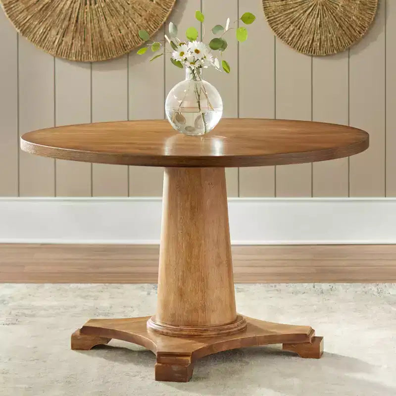 Conjunto de jantar banquette Kerrington de 4 peças Lifestorey, com encosto canelado, nogueira/creme: tecido com aspeto de linho, mesa com pé central