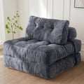 8 Cord-Sofa zum Zusammenklappen, Schlafsofa, Einzel