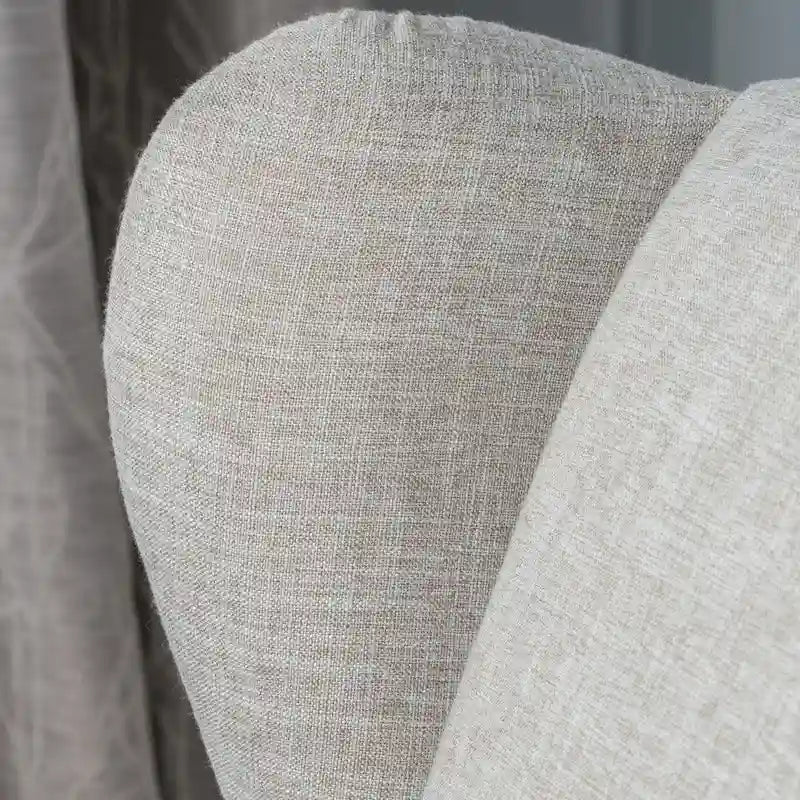 Fotel rozkładany typu wingback z mechanizmem push-back, tapicerowany, w klasycznym stylu, do salonu