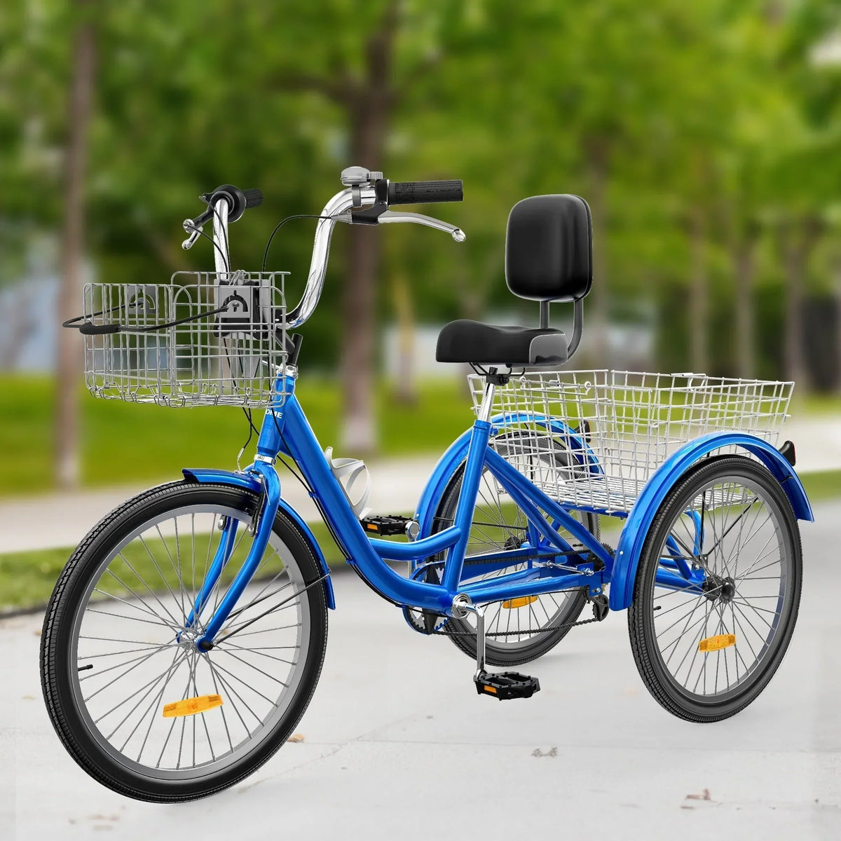 Tricycle pour adulte 26 pouces, vélo à trois roues à 7 vitesses