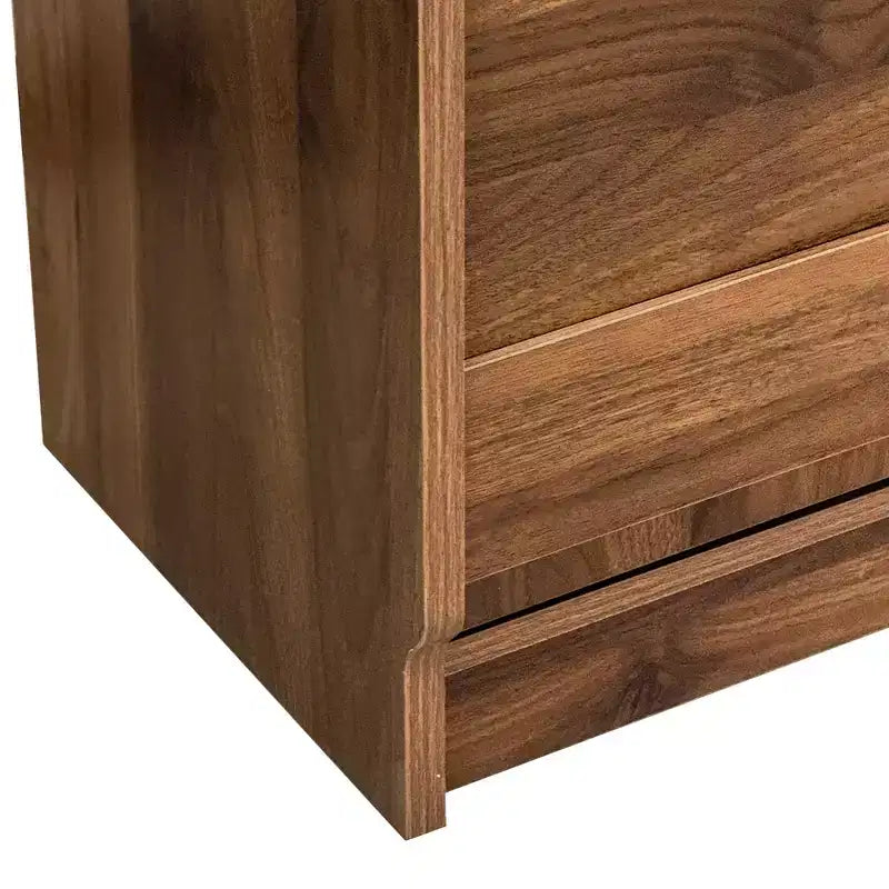 Tavolo da studio pieghevole moderno in legno Sinclair GDFStudio da 36" con spazio portaoggetti