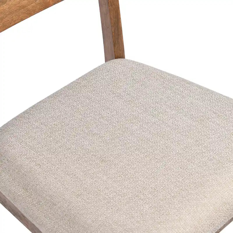 Set di 4 sedie da pranzo in legno con schienale a doghe