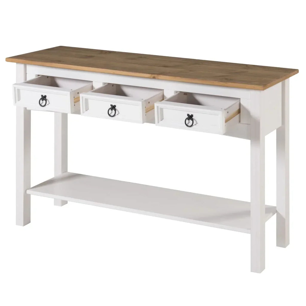 Console d’entrée en bois à 3 tiroirs Corona | Furniture Dash - N/A