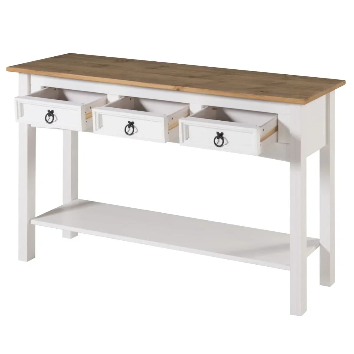 Console d’entrée en bois à 3 tiroirs Corona | Furniture Dash - N/A
