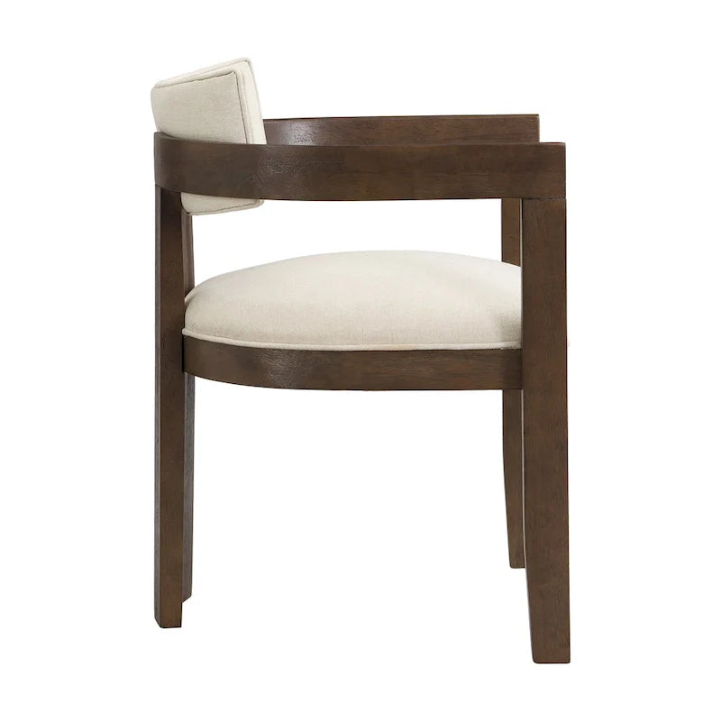 Conrad Sophisticated Modern Dining Chair With Armrest by Christopher Knight Home