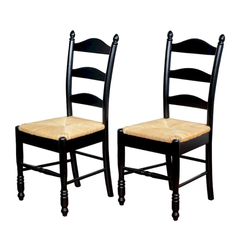 Chaise de salle à manger Jessie à dossier en échelle Simple Living (lot de 2)