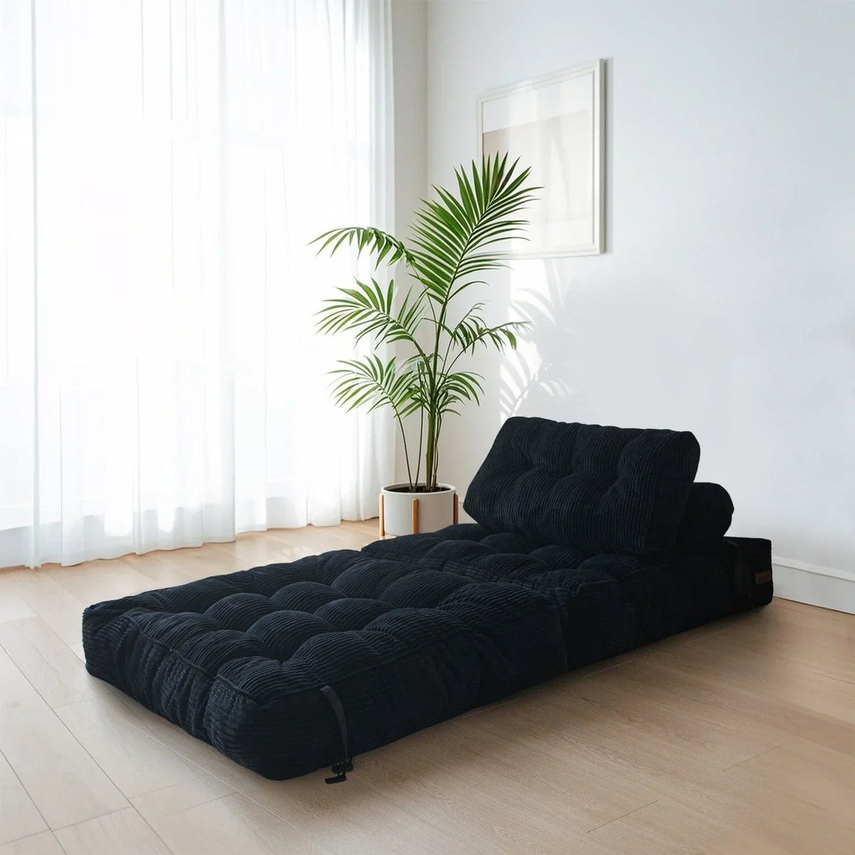 8 Cord-Sofa zum Zusammenklappen, Schlafsofa, Einzel