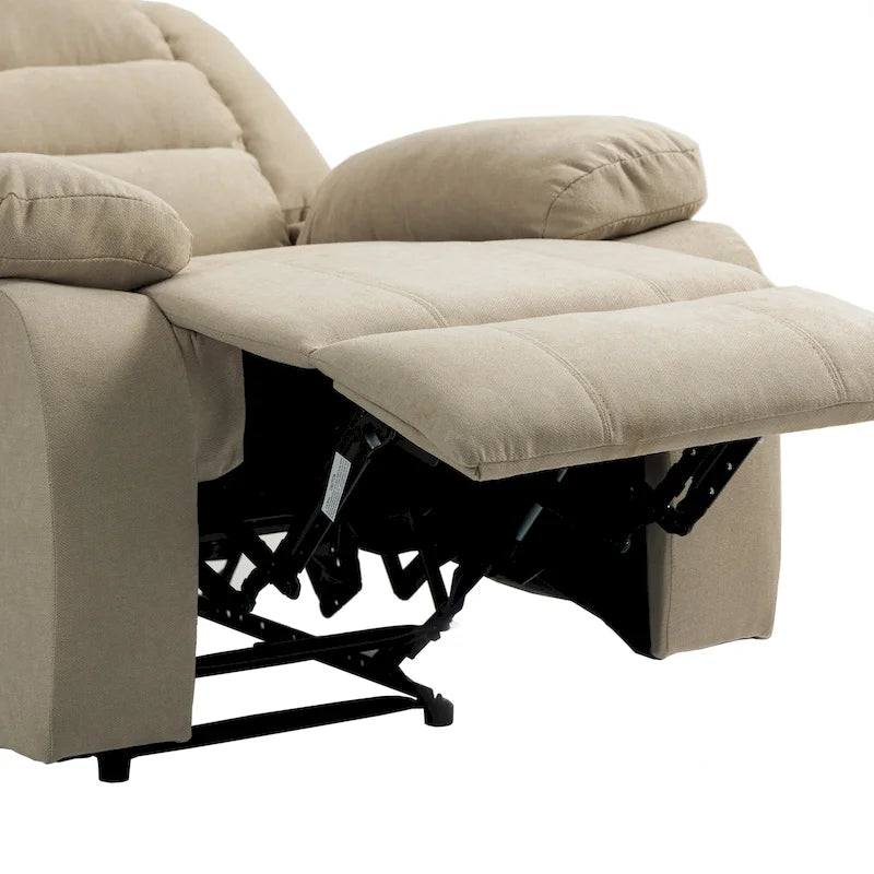 Ensemble de 2 fauteuils inclinables classiques et traditionnels à commande manuelle