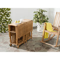 Conjunto de mesa de jantar exterior SAFAVIEH Brandy com 5 peças - 43Wx35Dx29H
