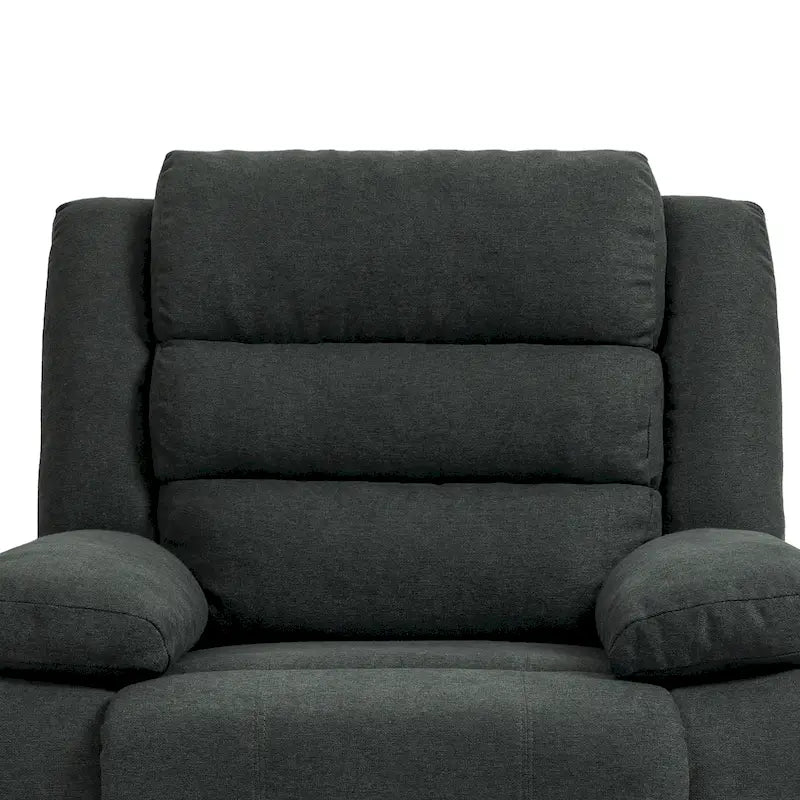 Ensemble de 2 fauteuils inclinables classiques et traditionnels à commande manuelle