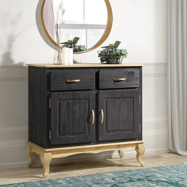 Credenza a buffet in legno verde