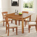 39.4 Inches Square 2-4 People Dining Table with Solid Wood Legs for Living Room Dining Room