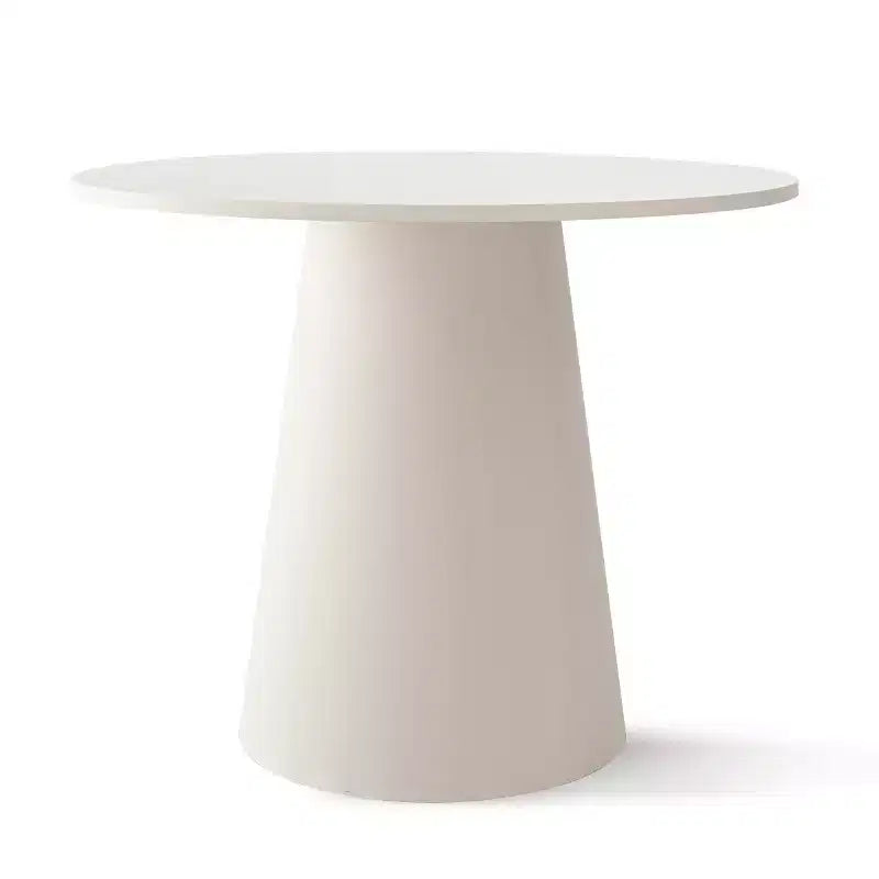 Ensemble de petite table à manger pour 2 personnes, chaises rembourrées beiges, table ronde à piètement central, mobilier de cuisine moderne et compact-Panipeachy