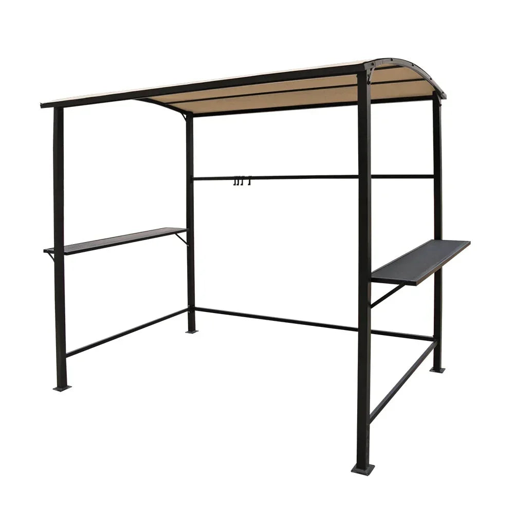 Outdoor 5 ft. x 8 ft. Steel Frame Grill Gazebo Canopy Barbecue Shelter