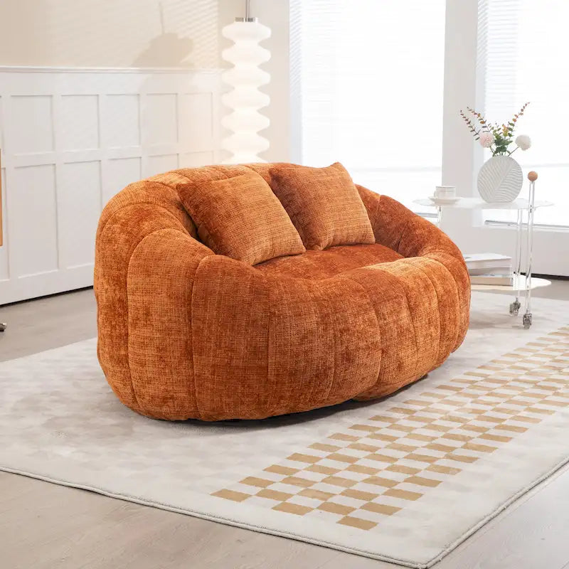 GDFStudio - Divano relax Laurel in ciniglia a 2 posti con schiuma ad alta densità e comfort extra-large
