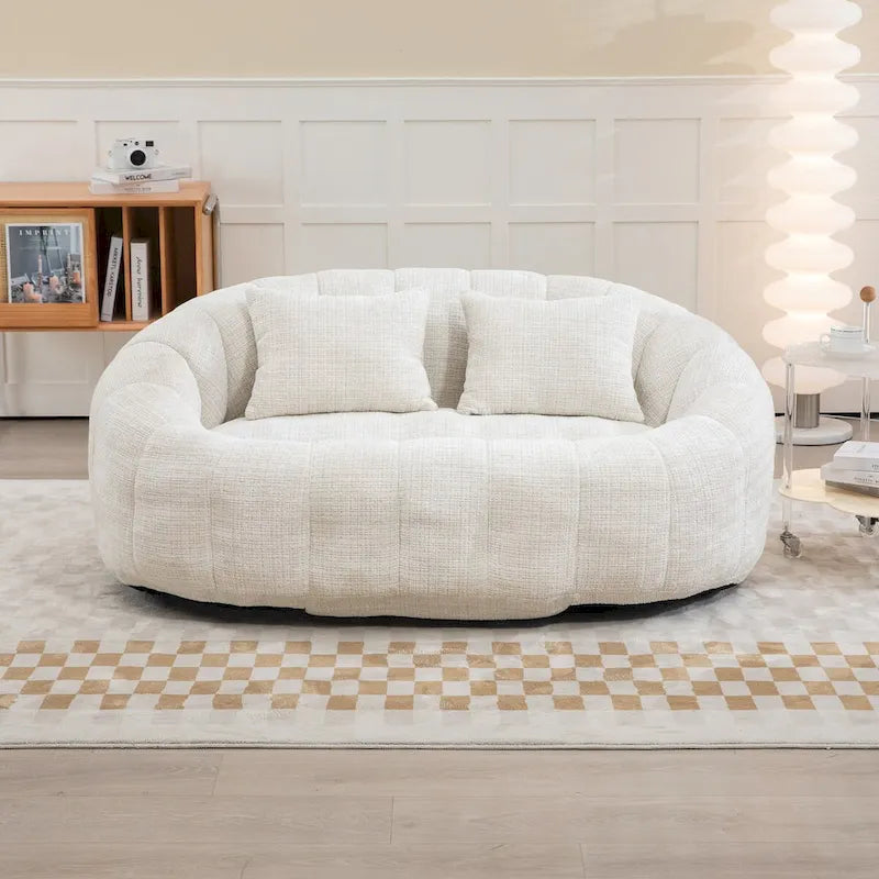 Chenille Bean Bag Chair Lazy Sofa