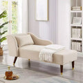 Moderner Samt-Chaiselongue-Sessel, gepolsterter Relaxsessel mit geschwungener Armlehne, Schlafsofa für Schlafzimmer, Büro oder Wohnzimmer