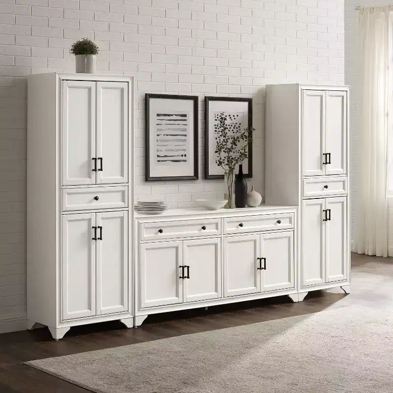 Set da 3 pezzi Tara di credenza e dispensa effetto usurato - Crosley