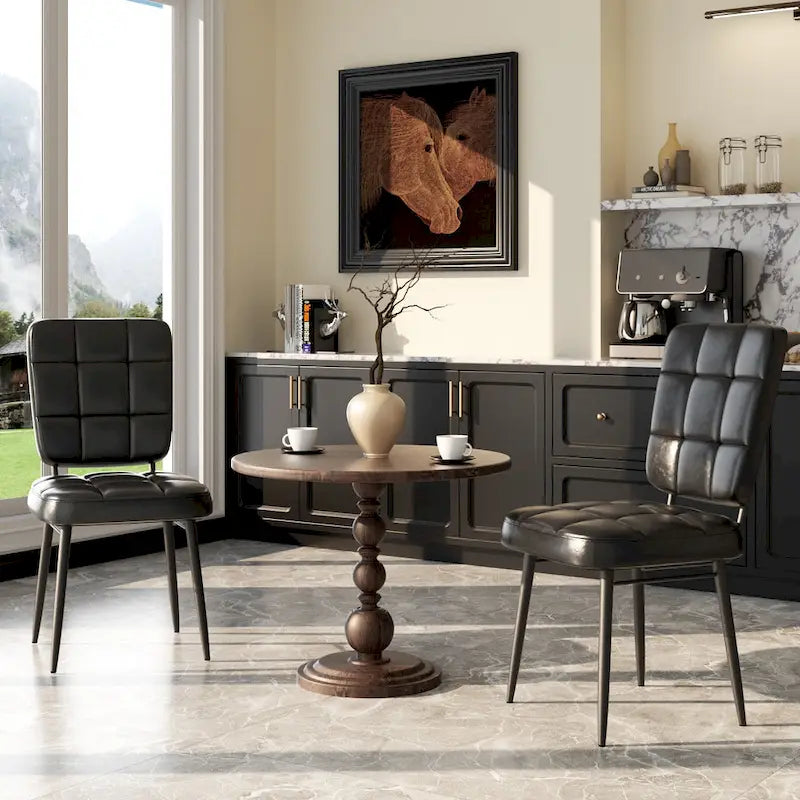 Chaises de salle à manger modernes, lot de 2/4/6/8, chaises de cuisine rembourrées avec coussin épais pour salle à manger