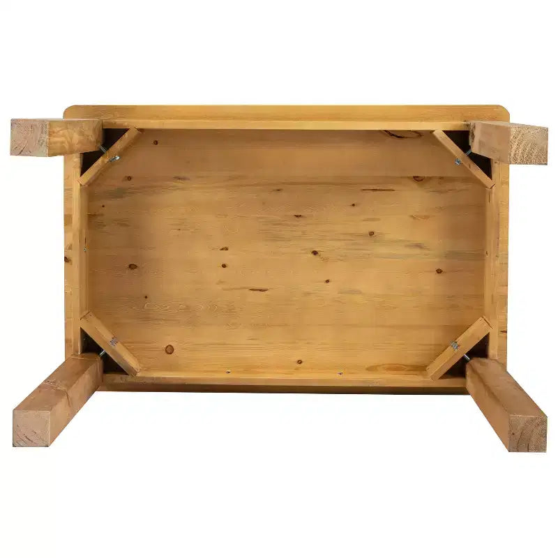 Tavolo da pranzo rettangolare in pino massello Flash Furniture, 46 x 30