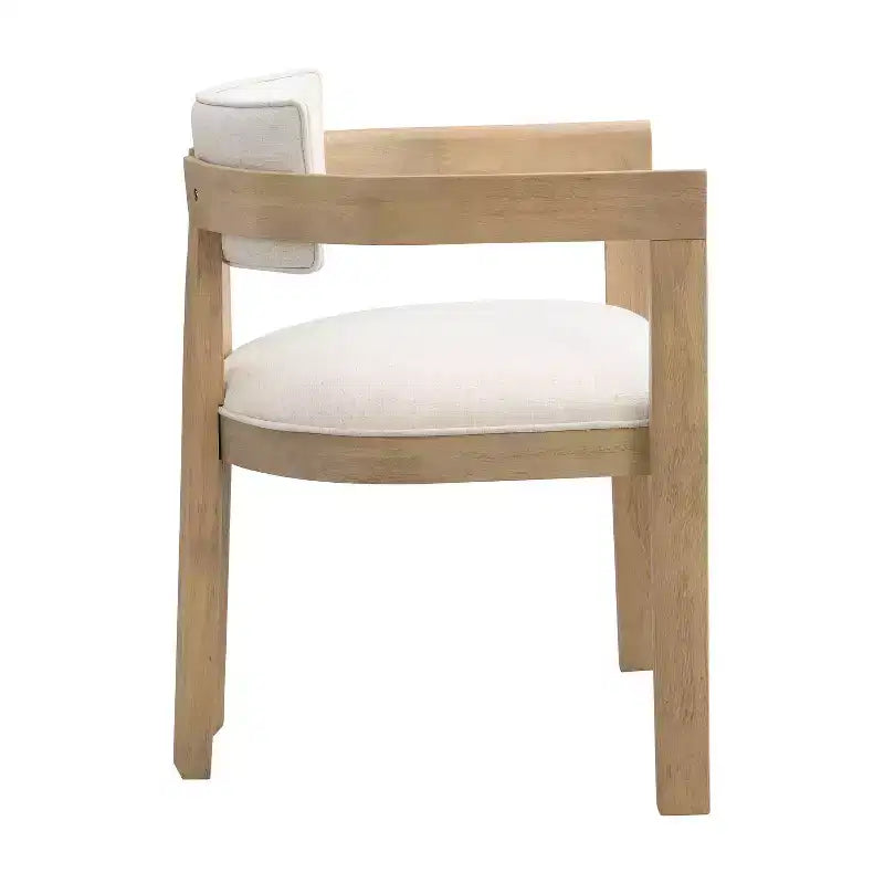 Conjunto de mesa de jantar redonda moderna de 5 peças Christopher Knight Home Shankar com cadeiras estofadas de madeira de seringueira