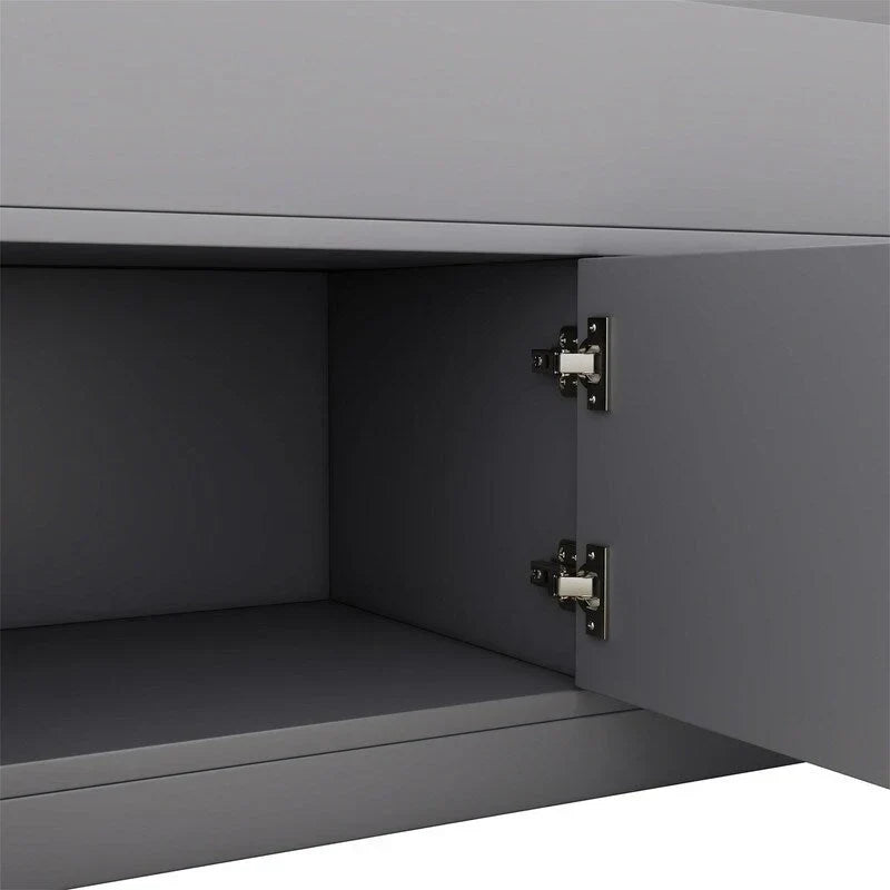 Cama de plataforma tipo capitão Twin/Full com 4 gavetas e prateleiras de arrumação, estrutura de cama em madeira maciça com cabeceira-estante para arrumação