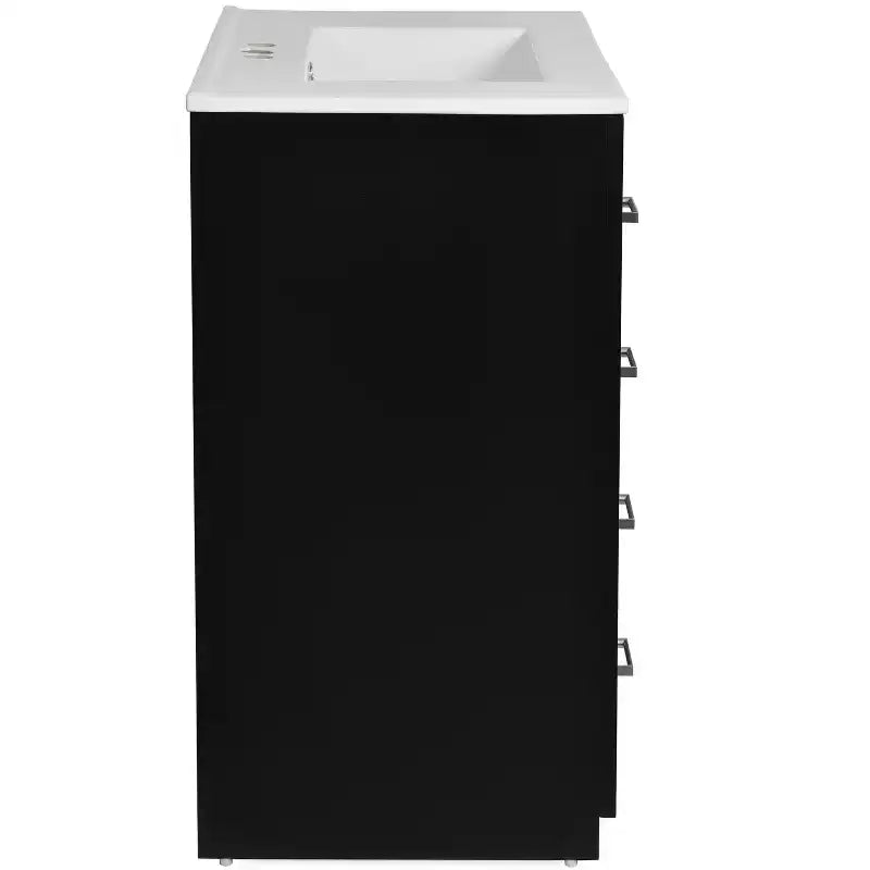 30 Single Sink Bathroom Vanity with Cabinet & 3 Drawers ??Black / Blue / Green / Indigo / White