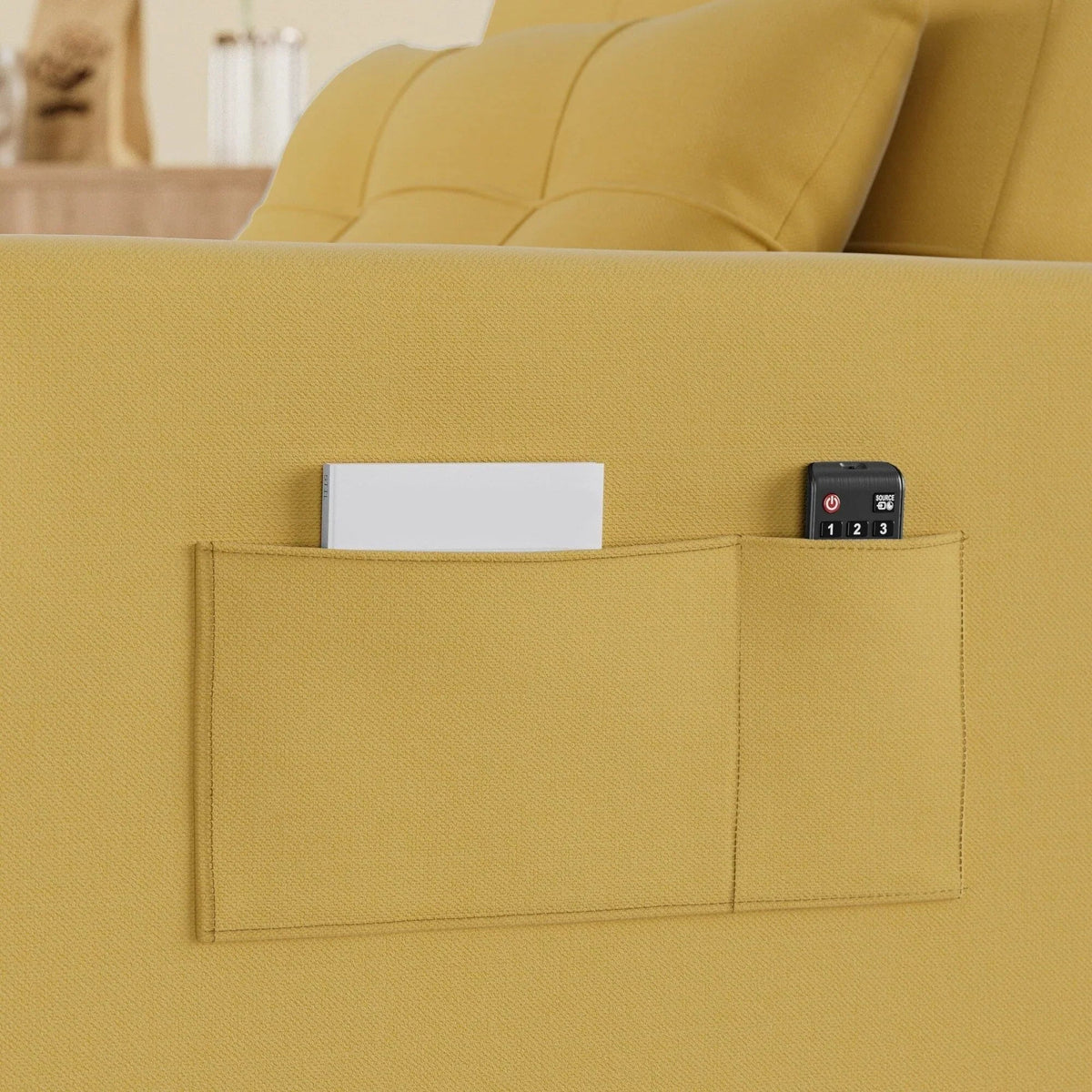 Sofá-cama ajustável 3 em 1, sofá-cadeira extraível, cama dobrável convertível para a sala de estar