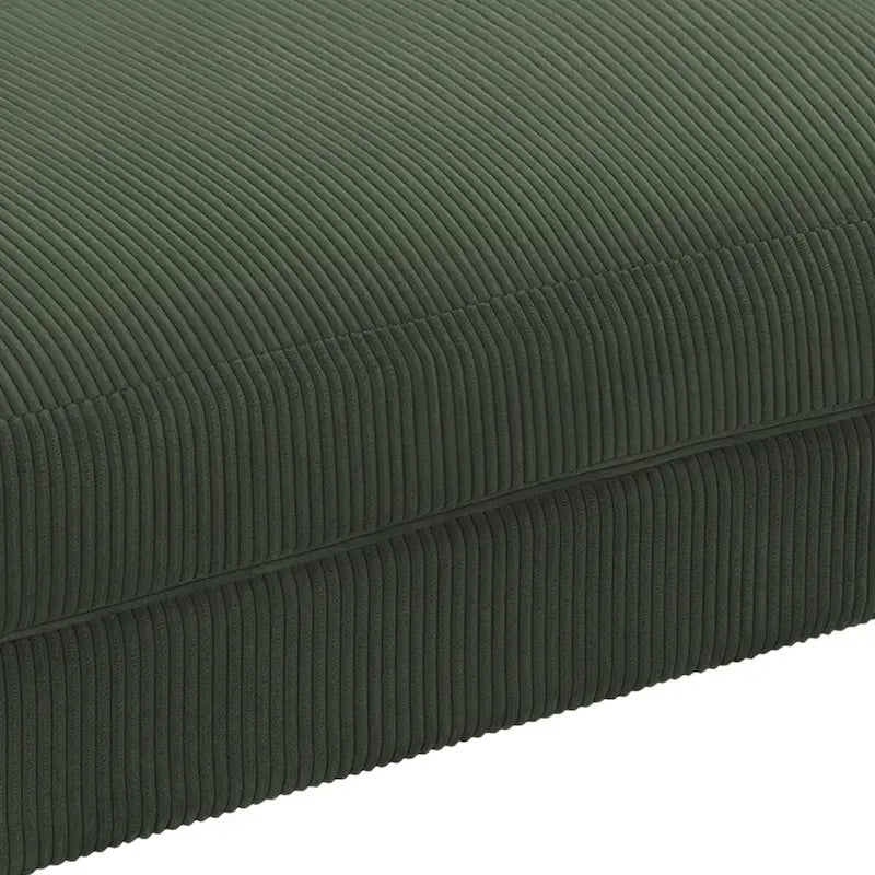 Pouf moderno oversize in tessuto a coste
