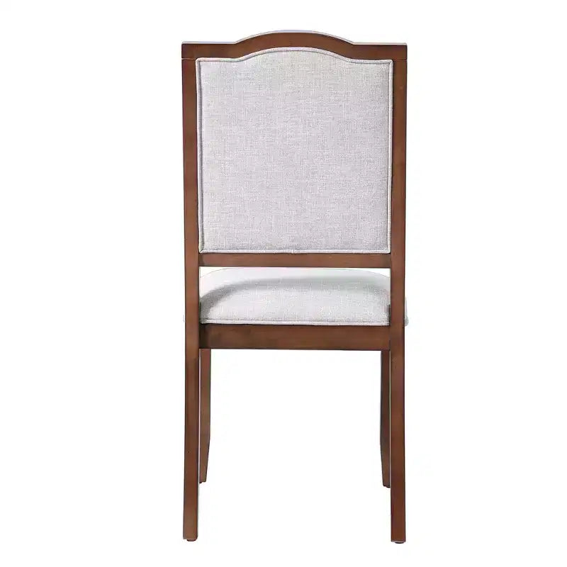 Ensemble de 4 chaises de salle à manger de style maison de campagne, à dossier haut et assise rembourrée