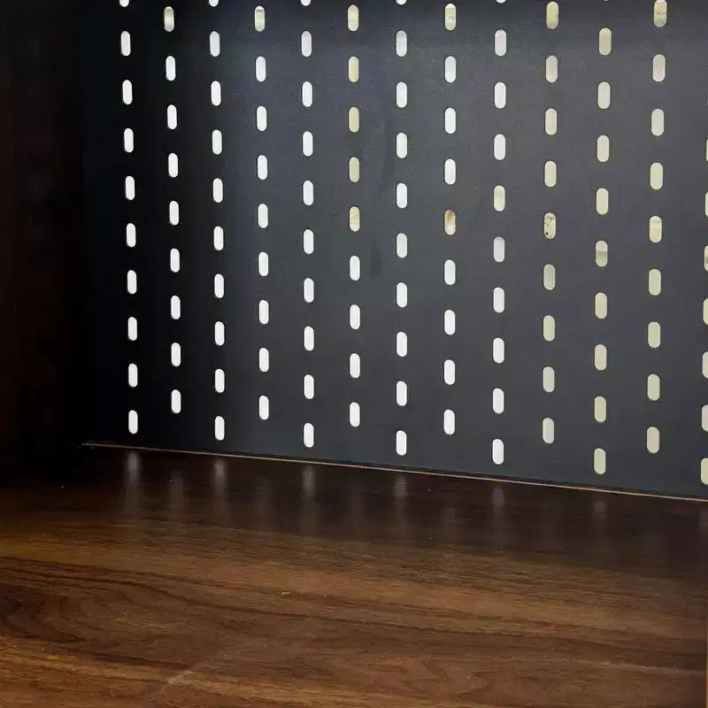 Tavolo da studio pieghevole moderno in legno Sinclair GDFStudio da 36" con spazio portaoggetti